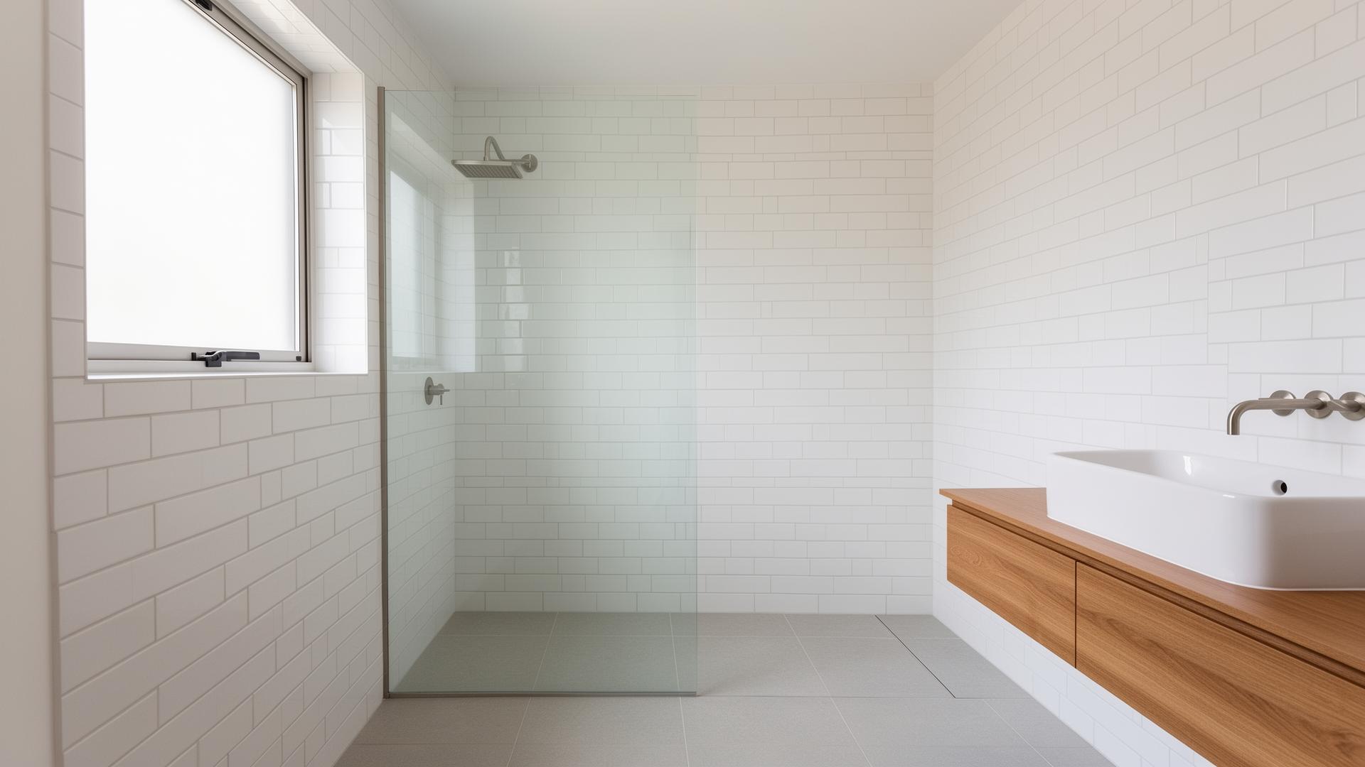 Tiled bathroom renovation by Coppins